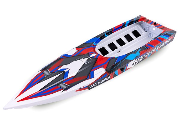 Traxxas 5737R HULL SPARTAN RED (8825373229293)