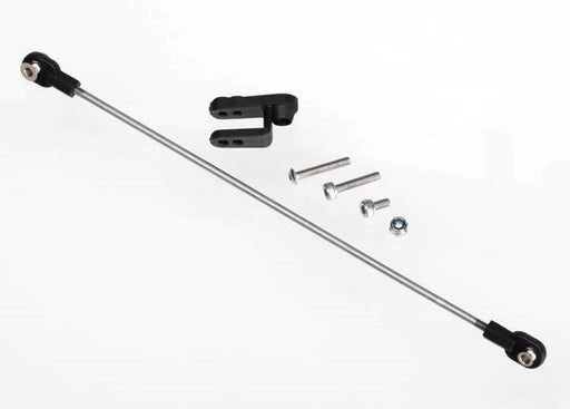 Traxxas 5741 - Rudder pushrod assembled/ servo horn/ 3x18mm BCS (stainless) (1)/ 3x15mm CS (stainless) (1)/ 3x6mm CS (stainless) (1)/ NL 3.0 (1) - Hobby City NZ