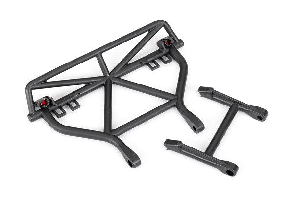 Traxxas Rear Mount & LED Lens Black RC Bumper