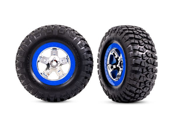 Traxxas 5868A WHEELS SCT CHRM BLU BDLK 4WD (8828024946925)