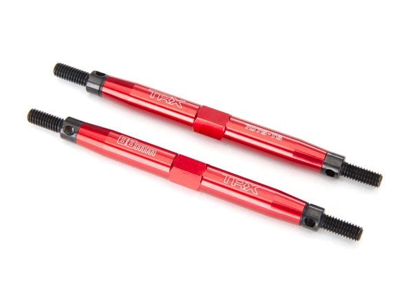 Traxxas 5939R - Toe links Slayer Pro 4X4 (Tubes 7075-T6 aluminum red) (88mm fits front or rear) (769268842545)