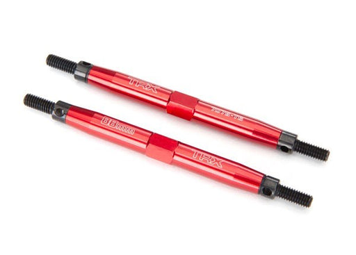Traxxas 5939R - Toe links Slayer Pro 4X4 (Tubes 7075-T6 aluminum red) (88mm fits front or rear) - Hobby City NZ