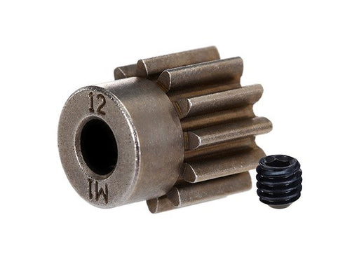 Traxxas 6485X - Gear 12-T pinion (1.0 metric pitch) (fits 5mm shaft)/ set screw - Hobby City NZ
