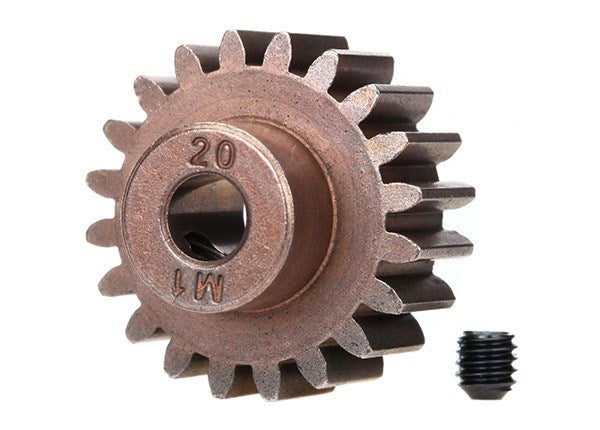 Traxxas 6494X - Gear 20-T Pinion (1.0 Metric Pitch) (Fits 5Mm Shaft)/ Set Screw (7540681310445)