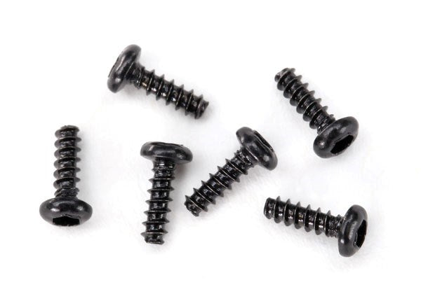 Traxxas 6644 - Screws 1.6x5mm button-head self-tapping (hex drive) (6) (769118634033)