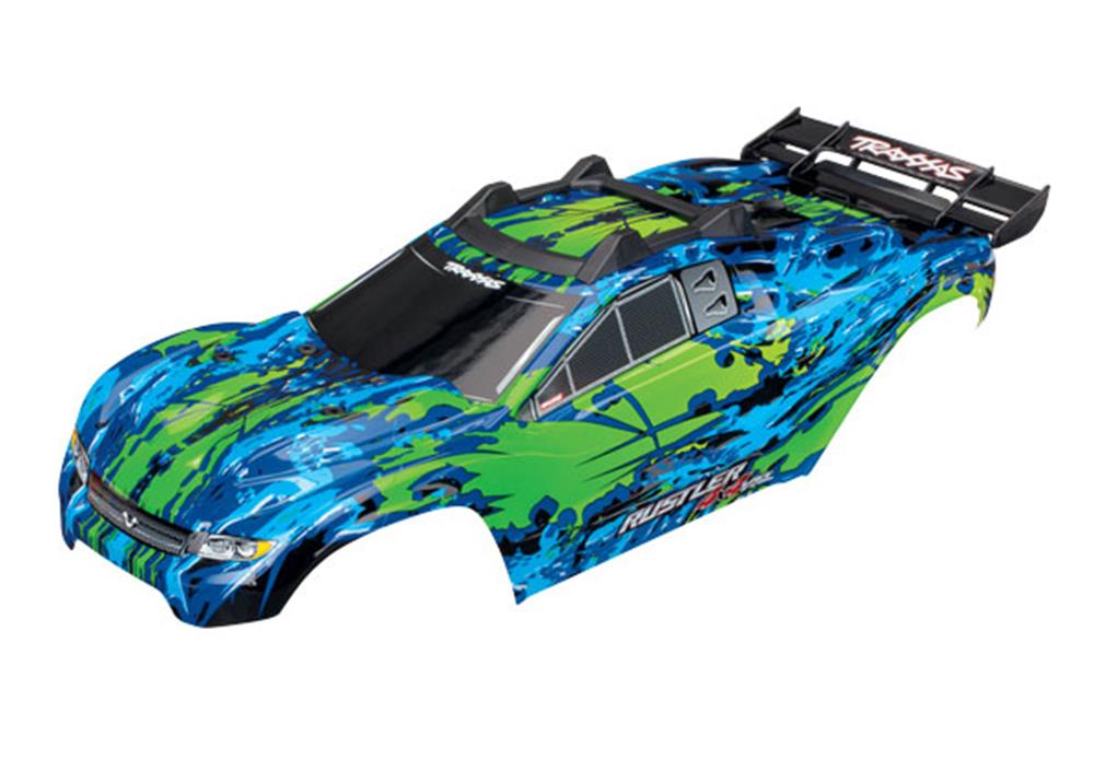 Traxxas 6717G - Body Rustler 4X4 VXL Green (7637907898605)