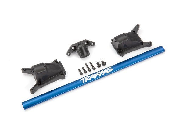 Traxxas 6730X Chassis brace kit blue (fits Rustler 4X4 and Slash 4X4 equipped with Low-CG chassis) - Hobby City NZ