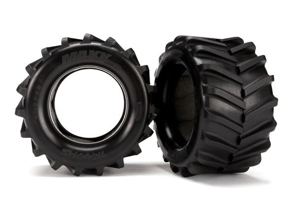 Traxxas 6770 - Tires Maxx 2.8'' (2)/ Foam Inserts (2) (769120239665)