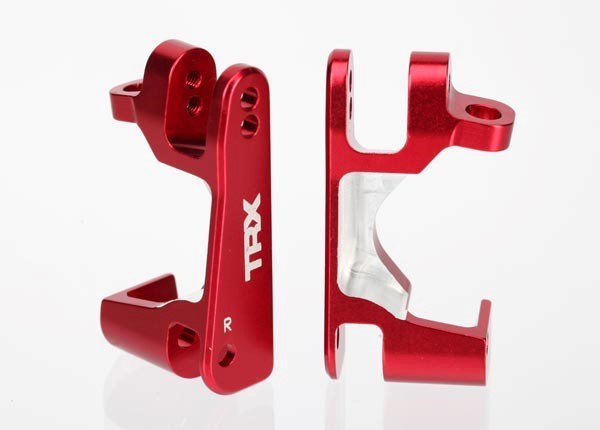 Traxxas 6832R - Caster Blocks (C-Hubs) 6061-T6 Aluminum Left & Right (Red-Anodized)