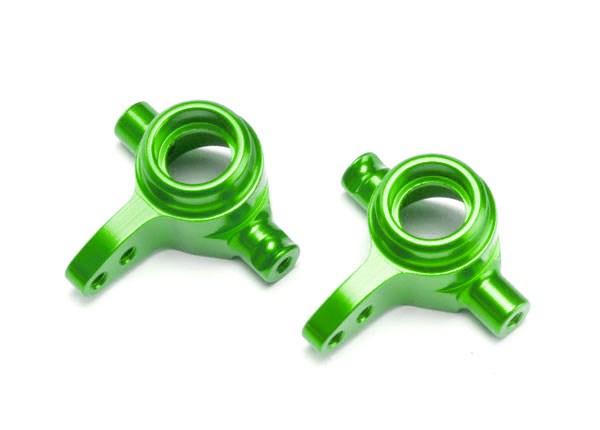Traxxas 6837G Steering blocks 6061-T6 aluminum (green-anodized) left & right
