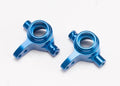 Traxxas 6837X - Steering Blocks 6061-T6 Aluminum Left & Right (Blue-A (769273069617)