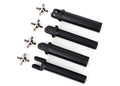 Traxxas 6850X - Half shafts heavy duty (external splined (2)/ internal splined (2))/ metal u-joints (4) (769273495601)
