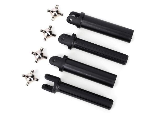 Traxxas 6850X - Half shafts heavy duty (external splined (2)/ internal splined (2))/ metal u-joints (4) (769273495601)
