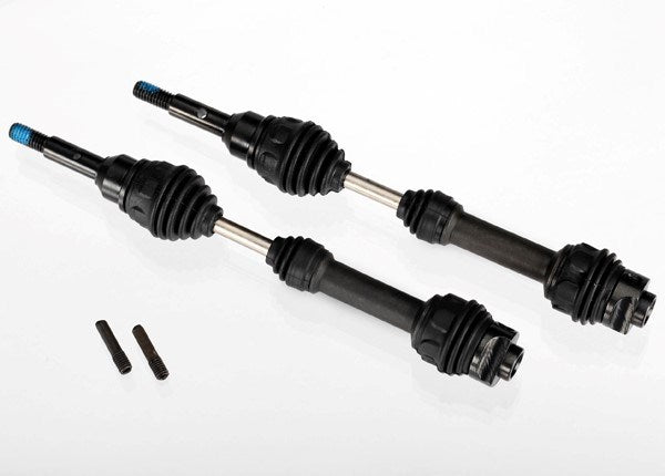 Traxxas 6851R -  2X Driveshafts Front Steel-Spline Constant-Velocity - Hobby City NZ