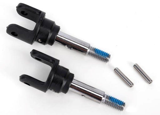 Traxxas 6854X - Stub Axles Front Heavy Duty (2)/ Yokes (2)/ Pins (4) - Hobby City NZ