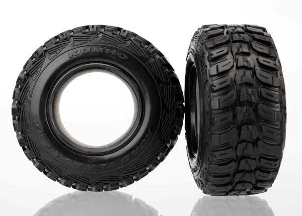 Traxxas 6870R - Tires Kumho ultra-soft (S1 off-road racing compound) (dual profile 4.3x1.7- 2.2/3.0") (2)/ foam inserts (2) (8827976679661)