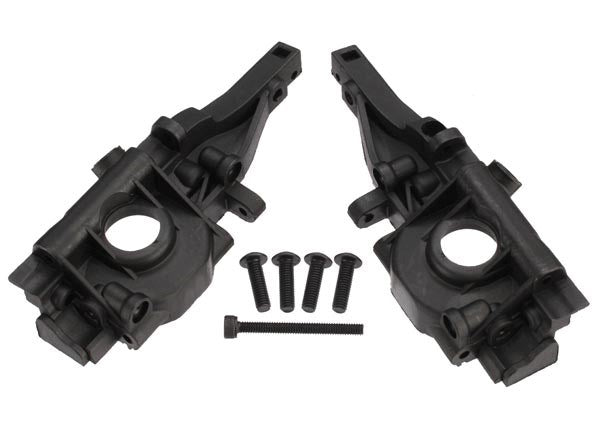 Traxxas 7029X - Bulkhead rear (left & right halves)/ 3x10mm BCS (4)/ 2.5x23mm CS (1) - Hobby City NZ