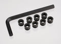 Traxxas 7033X - Aluminum caps pivot ball (threaded aluminum hard-anodized with PTFE-coating) (8)/ hex wrench 5mm (769277394993)