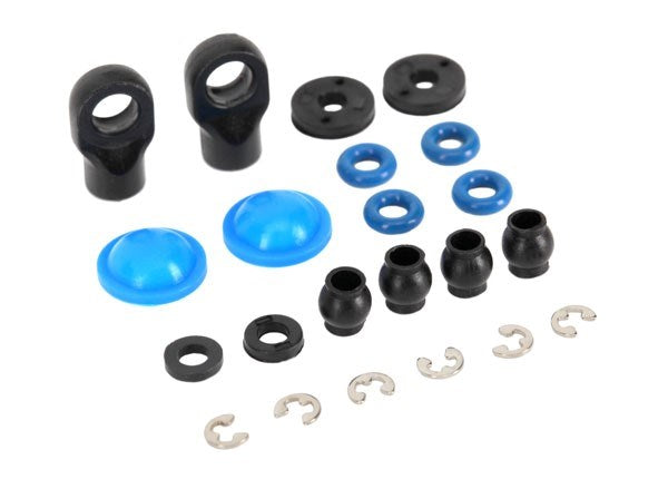 Traxxas 7062 - Rebuild kit GTR composite shocks (x-rings bladders pistons e-clips shock rod ends hollow balls) (renews 2 shocks) (8827957281005)