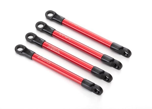 Traxxas 7118X - Push rods aluminum (red-anodized) (4) (assembled with rod ends) - Hobby City NZ