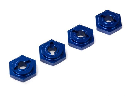 Traxxas 7154X - Wheel Hubs Hex Aluminum (4) (Blue-Anodized) - Hobby City NZ