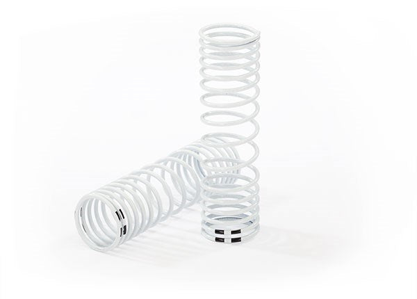 Traxxas Rear Progressive Rate RC Spring (White, 2pk)