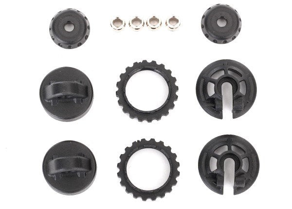 Traxxas 7468X - Caps & spring retainers GTR shock (upper cap (2)/ hollow balls (4)/ bottom cap (2)/ upper retainer (2)/ lower retainer (2)) (789135360049)
