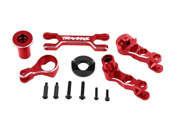 Traxxas 7746 Steering bellcranks / draglink (6061-T6 aluminum red-anodized) - Hobby City NZ