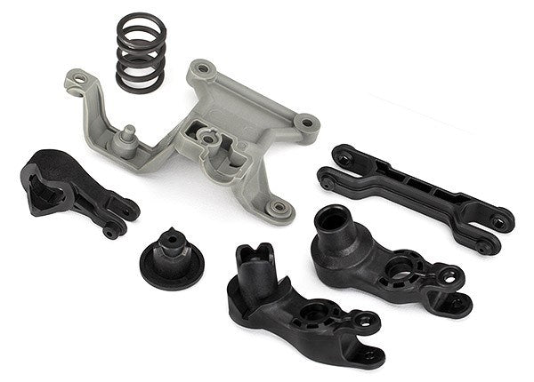Traxxas 7746 - Steering Bellcranks/ Bellcrank Support/Servo Saver/ Servo saver spring/ draglink/ 3x20mm shoulder screws (2) (7540673773805)