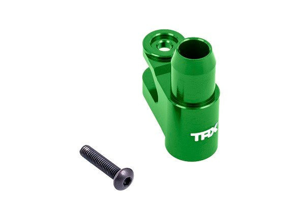 Traxxas 7747 Servo horn steering 6061-T6 aluminum (green-anodized) - Hobby City NZ