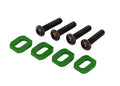 Traxxas 7759G - Washers motor mount aluminum (green-anodized) (4)/ 4x18mm BCS (4) (8827979268333)