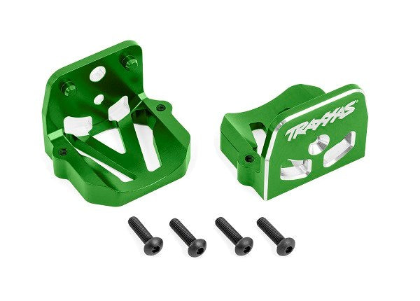 Traxxas 7760 Motor mounts 6061-T6 aluminum (green-anodized) - Hobby City NZ