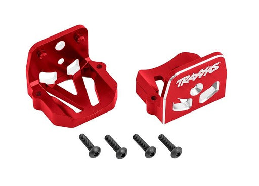 Traxxas 7760 Motor mounts 6061-T6 aluminum (red-anodized) - Hobby City NZ
