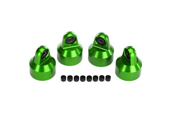 Traxxas 7764G - Shock Caps Aluminum (Green-Anodized)
