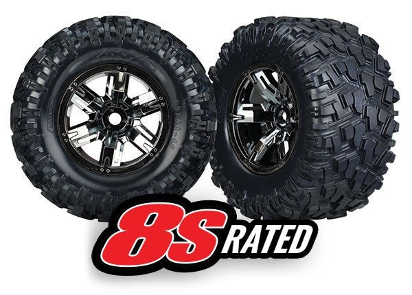 Traxxas 7772A -  Tires & Wheels Assembled Glued (769285554225)