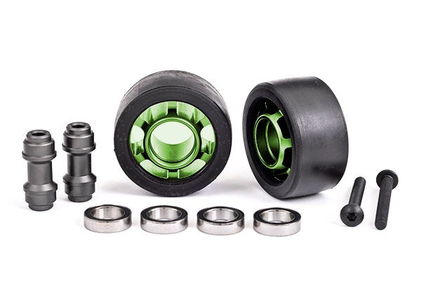 Traxxas 7775G Wheels wheelie bar 6061-T6 aluminum green-anodized (8120448286957)