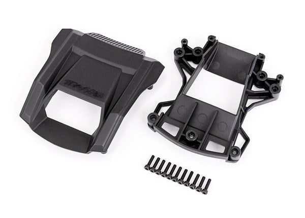 Traxxas 7814 Skid pads (hood scoop)/ mount/ 3x12mm CS (11) (attaches to #7812 body) (8150704947437)