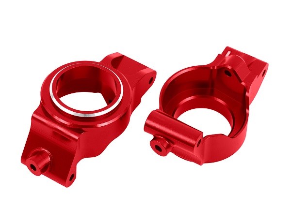 Traxxas 7832 Caster blocks (c-hubs) 6061-T6 aluminum (red-anodized) - Hobby City NZ