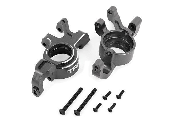 Traxxas 7836 Steering blocks 6061-T6 aluminum (gray-anodized) - Hobby City NZ