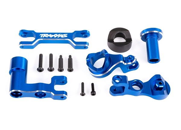 Traxxas 7843 Steering bellcranks / draglink (6061-T6 aluminum blue-anodized) - Hobby City NZ