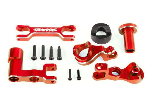 Traxxas 7843 Steering bellcranks / draglink (6061-T6 aluminum red-anodized) - Hobby City NZ