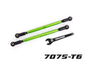 Traxxas 7897G Toe links front (TUBES green-anodized 7075-T6 aluminum stronger than titanium) (2) (8120436162797)