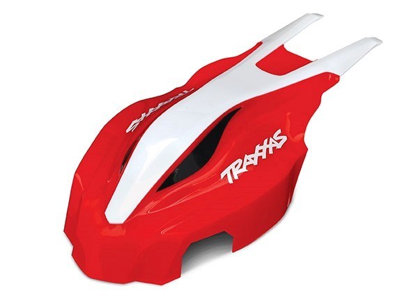 Traxxas 7911 - Canopy Front Red/White Aton