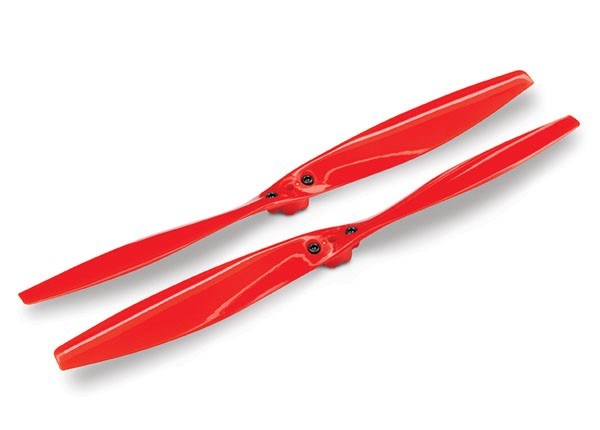 Traxxas 7928 - Rotor Blade Set Red (2) (With Screws)