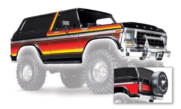 Traxxas 8010X - Body Ford Bronco Complete (Black)