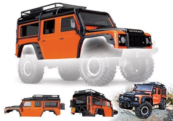 Traxxas 8011A TRX-4 Defender Orange Body - Hobby City NZ