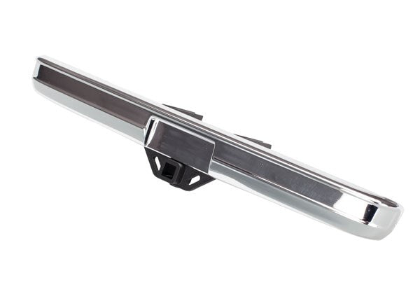 Traxxas 8136 - Bumper rear (chrome)/ bumper mount/ 3x8 BCS (2) (7650718187757)
