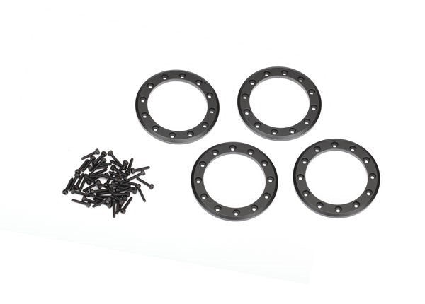 Traxxas 8169T - Beadlock Rings Black (1.9') (Aluminum) (4)/ 2X10 Cs (48) - Hobby City NZ