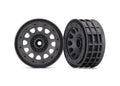 Traxxas 8171A - Wheels Method 105 2.2" (charcoal gray beadlock) (beadlock rings sold separately) (789121368113)