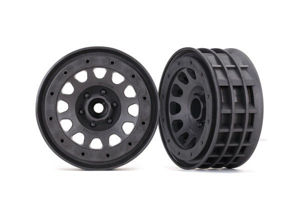 Traxxas 8171A - Wheels Method 105 2.2" (charcoal gray beadlock) (beadlock rings sold separately) (789121368113)